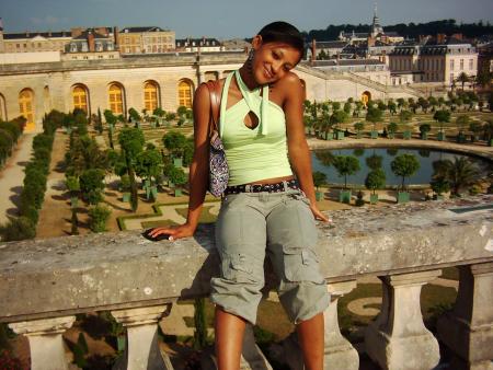 moi devant le chateau